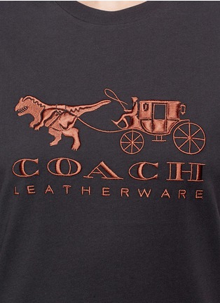 Detail View - Click To Enlarge - COACH - Rexy and carriage appliqué T-shirt