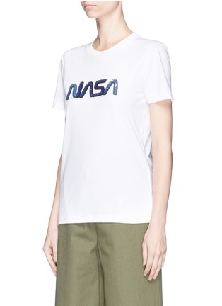 Front View - Click To Enlarge - COACH - Sequin NASA patch T-shirt