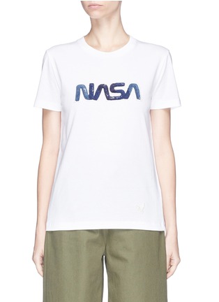 Main View - Click To Enlarge - COACH - Sequin NASA patch T-shirt