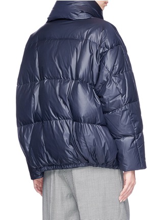 Figure View - Click To Enlarge - MUVEIL - Detachable scarf down puffer jacket