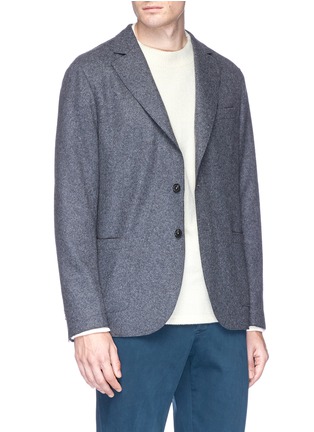Front View - Click To Enlarge - ALTEA - Wool blend felt soft blazer