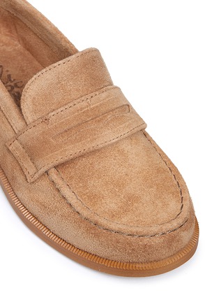 Detail View - Click To Enlarge - ELI - Suede toddler penny loafers