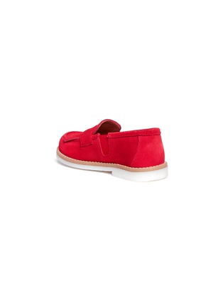 Figure View - Click To Enlarge - ELI - Suede toddler kiltie loafers