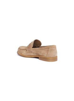 Figure View - Click To Enlarge - ELI - Suede kids penny loafers