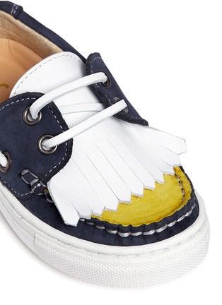 Detail View - Click To Enlarge - ELI - Leather toddler kiltie moccasins