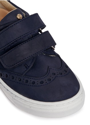 Detail View - Click To Enlarge - ELI - Leather toddler brogue sneakers