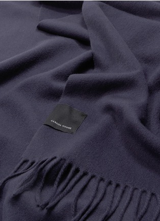 Detail View - Click To Enlarge - CANADA GOOSE - 'Woven Solid' wool scarf