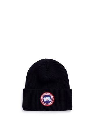 Main View - Click To Enlarge - CANADA GOOSE - 'Arctic Disc' Merino wool beanie