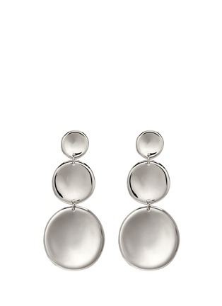 Main View - Click To Enlarge - J. HARDYMENT - '3 Round Thumbprint' coin drop earrings