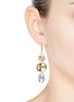 Figure View - Click To Enlarge - J. HARDYMENT - 'Small Thumbprint' mixed coin drop earrings