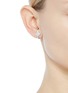 Figure View - Click To Enlarge - J. HARDYMENT - 'Long Face Lobe Hugger' silver earrings