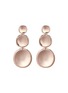 Main View - Click To Enlarge - J. HARDYMENT - '3 Round Thumbprint' 14k rose gold silver coin drop earrings