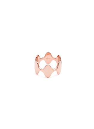 Main View - Click To Enlarge - J. HARDYMENT - '6 Wide Face' 14k rose gold silver ring