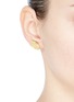 Figure View - Click To Enlarge - J. HARDYMENT - 'Thumbprint' 14k yellow gold silver climber earrings