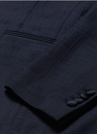  - LARDINI - Mix check jacquard wool twill suit