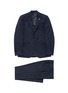 Main View - Click To Enlarge - LARDINI - Mix check jacquard wool twill suit