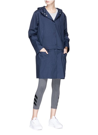 Figure View - Click To Enlarge - PHVLO - Detachable hem hooded rainproof coat