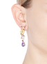 Figure View - Click To Enlarge - ANABELA CHAN - 'Vine' amethyst drop 18k rose gold earrings