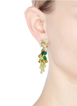 Figure View - Click To Enlarge - ANABELA CHAN - 'Coralbell' detachable drop 18k yellow gold earrings