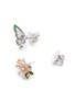 Detail View - Click To Enlarge - ANABELA CHAN - 'Butterfly Bouquet' mismatched stud earrings
