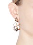 Figure View - Click To Enlarge - ANABELA CHAN - 'Butterfly' 18k rose gold wreath earrings