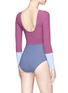 Back View - Click To Enlarge - FLAGPOLE SWIM - 'Lela' colourblock long sleeve one-piece swimsuit