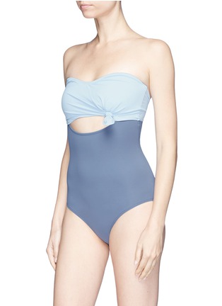 Detail View - Click To Enlarge - FLAGPOLE SWIM - 'Nora' cross back one-piece swimsuit