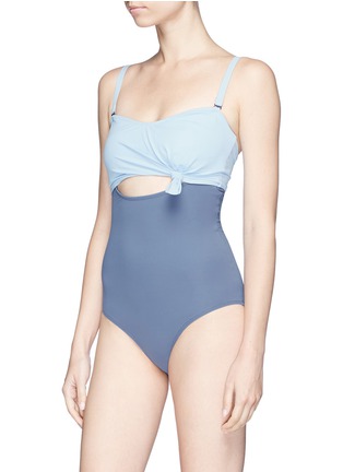 Figure View - Click To Enlarge - FLAGPOLE SWIM - 'Nora' cross back one-piece swimsuit