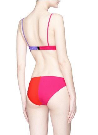 Back View - Click To Enlarge - ARAKS - 'Elsa' colourblock bikini top
