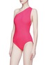Detail View - Click To Enlarge - ARAKS - 'Melika' knot one-shoulder reversible one-piece swimsuit
