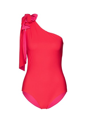 Main View - Click To Enlarge - ARAKS - 'Melika' knot one-shoulder reversible one-piece swimsuit