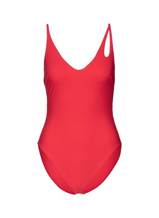 Main View - Click To Enlarge - ARAKS - 'Jamie' asymmetric strap one-piece swimsuit