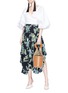 Figure View - Click To Enlarge - CAROLINE CONSTAS - 'Josie' puff sleeve poplin blouse