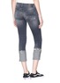 Back View - Click To Enlarge - R13 - 'Kate' roll cuff slim fit jeans
