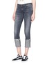 Front View - Click To Enlarge - R13 - 'Kate' roll cuff slim fit jeans