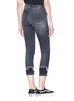 Back View - Click To Enlarge - R13 - 'Jenny' frayed layered cuff jeans