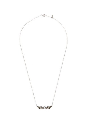 Main View - Click To Enlarge - BAO BAO WAN - Bat' diamond sapphire 18k white gold pendant necklace