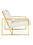 Detail View - Click To Enlarge - JONATHAN ADLER - Goldfinger lounge chair – Lucerne Oyster