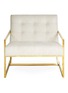 Main View - Click To Enlarge - JONATHAN ADLER - Goldfinger lounge chair – Lucerne Oyster