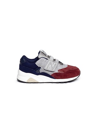 Main View - Click To Enlarge - NEW BALANCE - '580' colourblock suede kids sneakers