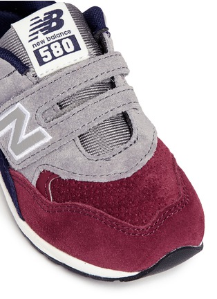 Detail View - Click To Enlarge - NEW BALANCE - '580' colourblock suede toddler sneakers