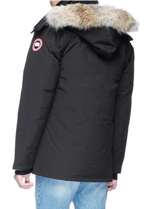 Back View - Click To Enlarge - CANADA GOOSE - 'Banff' coyote fur trim hooded down padded parka
