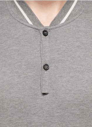 Detail View - Click To Enlarge - LANVIN - Stripe detail polo shirt