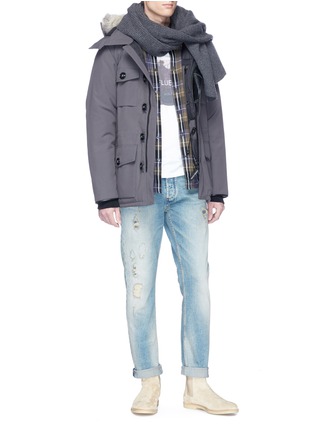Figure View - Click To Enlarge - CANADA GOOSE - 'Banff' coyote fur trim hooded down padded parka
