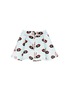 Figure View - Click To Enlarge - HELEN LEE - Bunny graphic print twill flare kids skirt