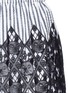 Detail View - Click To Enlarge - DAWEI - Cat guipure lace stripe skirt