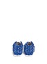 Back View - Click To Enlarge - AKID - 'Stone Plus Sign' embroidered kids moccasins