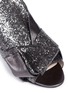 Detail View - Click To Enlarge - NO.21 - Coarse glitter bow slide sandals