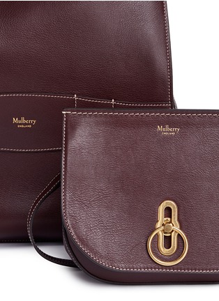 Detail View - Click To Enlarge - MULBERRY - 'Amberle' detachable pouch leather tote