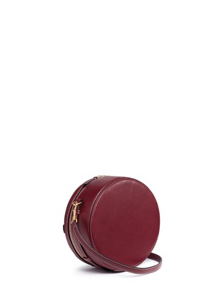 Detail View - Click To Enlarge - MULBERRY - 'Trunk' round leather crossbody bag